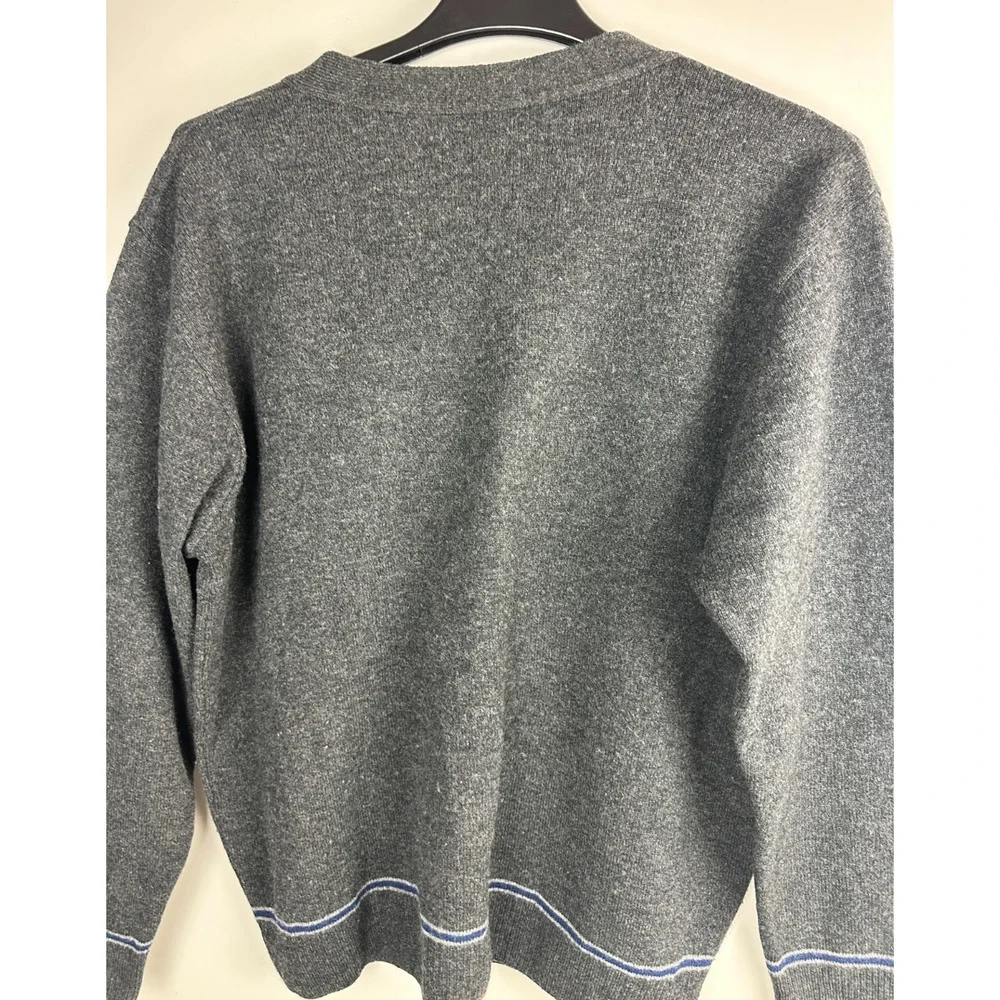Harry Potter Wizarding World Cardigan Sweater Ravenclaw Lambswool Charcoal Gray - Picture 9 of 13